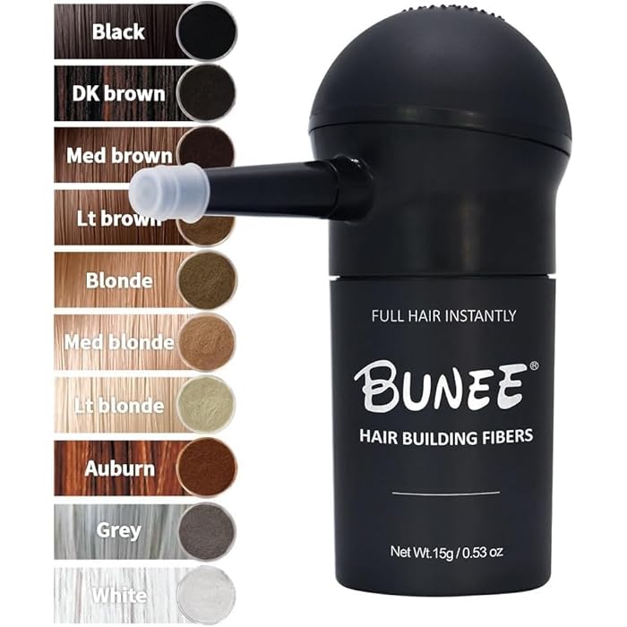 Hair Building Fiber Spray 15g - Bottle Instantly Hides Hair Lack for women & men, 100% Natural, Artificial Colour & Chemical Free, Styling Kit for Daily use - Image 5